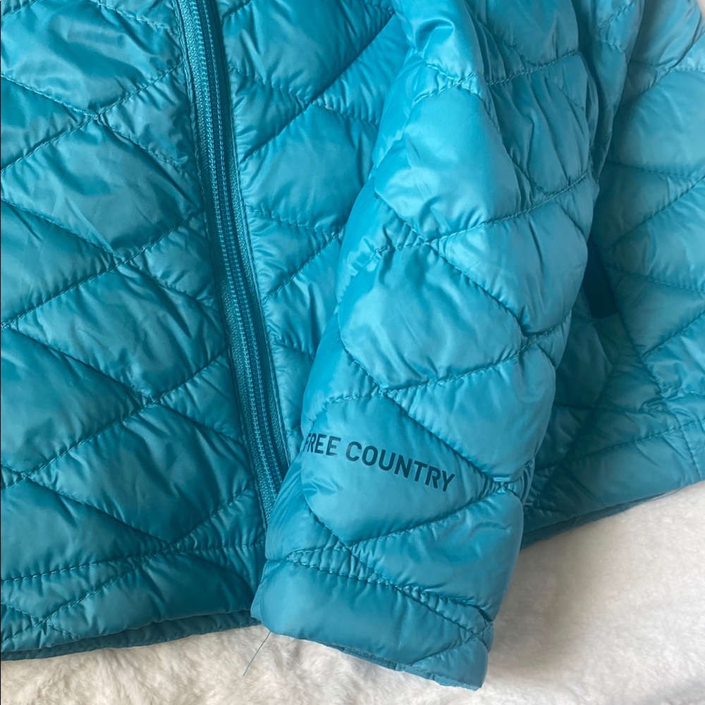 Free Country Blue/ green Quilted Jacket Lightweight, color jade mist - Picture 8 of 12